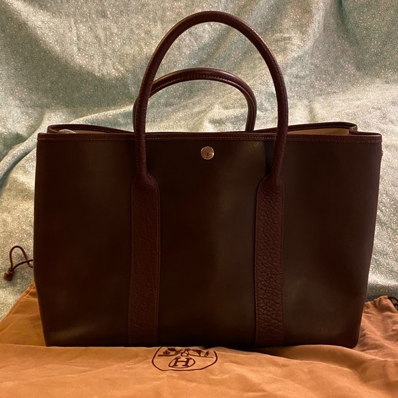 Hermes Handbags - HERMES Amazonia / Buffalo Garden Party PM Tote Bag
